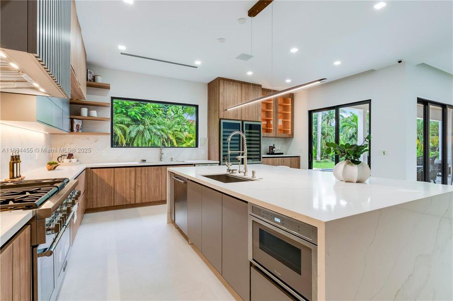 Furnished interior view inside a new home in , Miami (Image 13).