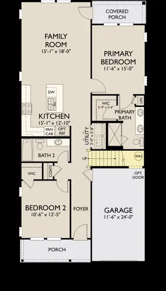 2D floor plan layout of this home in , Ravenel, SC (Image 3).