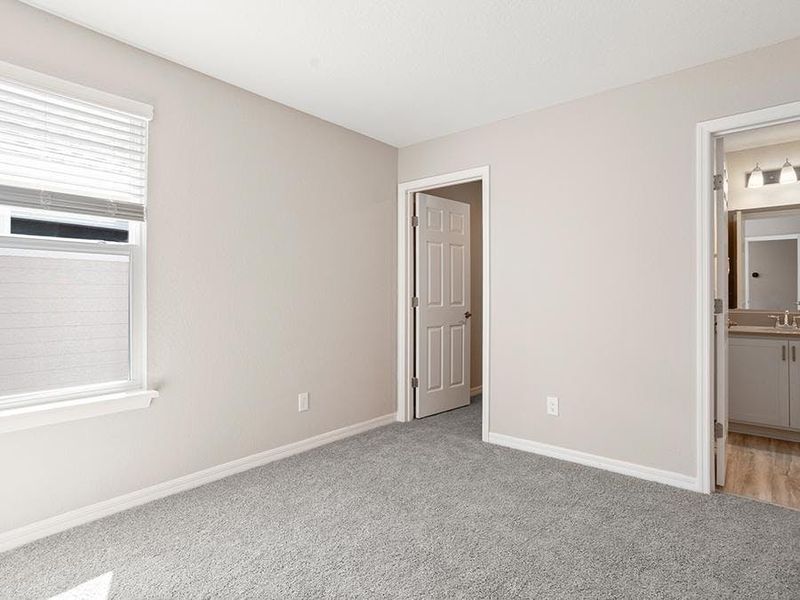 Bedrooms 2 and 3 share a Jack-and-Jill upstairs bath. Bedrooms 2 and 3 share a Jack-and-Jill upstairs bath.