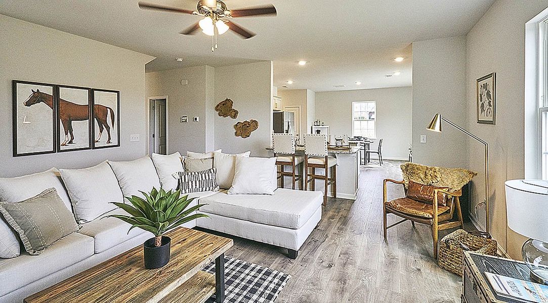 Representative furnished interior of a home built from the WILMINGTON by D.R. Horton in Cedar Oaks, Greensboro (Image 13). Representative furnished interior of a home built from the WILMINGTON by D.R. Horton in Cedar Oaks, Greensboro (Image 13).