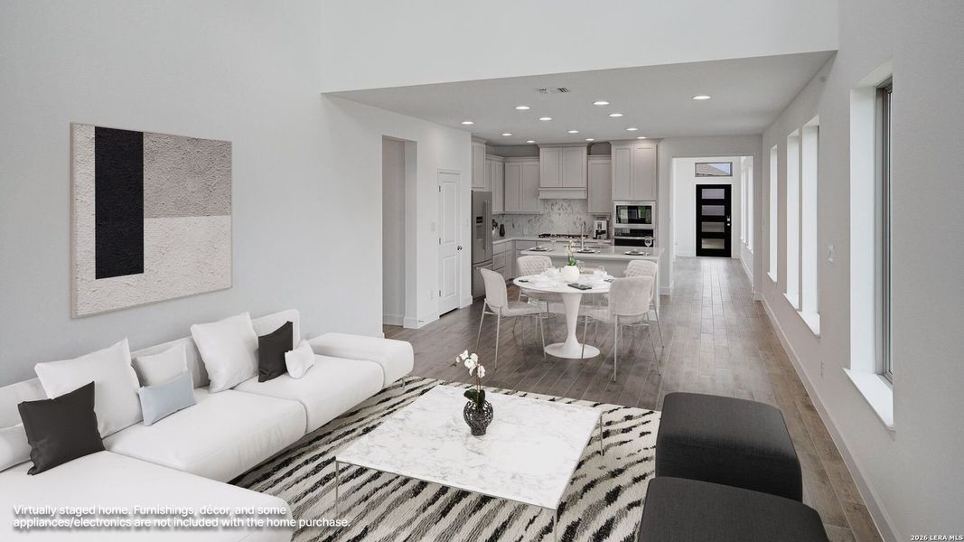 Furnished interior view inside a new home in Ladera, San Antonio (Image 14).