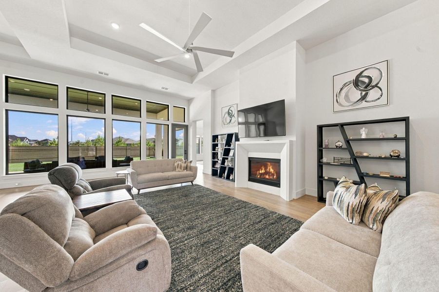 This living area is made for everyday living and entertaining alike.