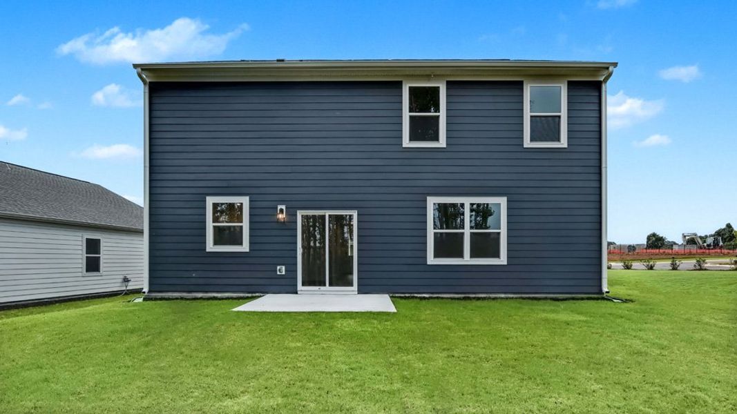 Representative exterior photo of a completed home built from the hanover by D.R. Horton in Bexford, Willow Spring, NC (Image 21).