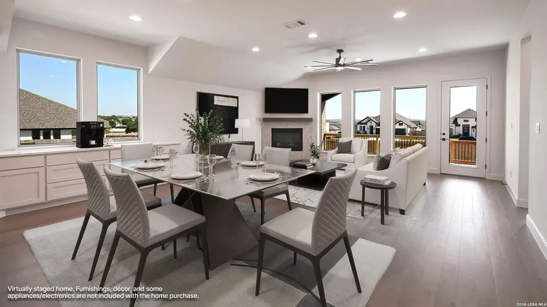 Furnished interior view inside a new home in Cibolo Valley Heights, Cibolo (Image 7).