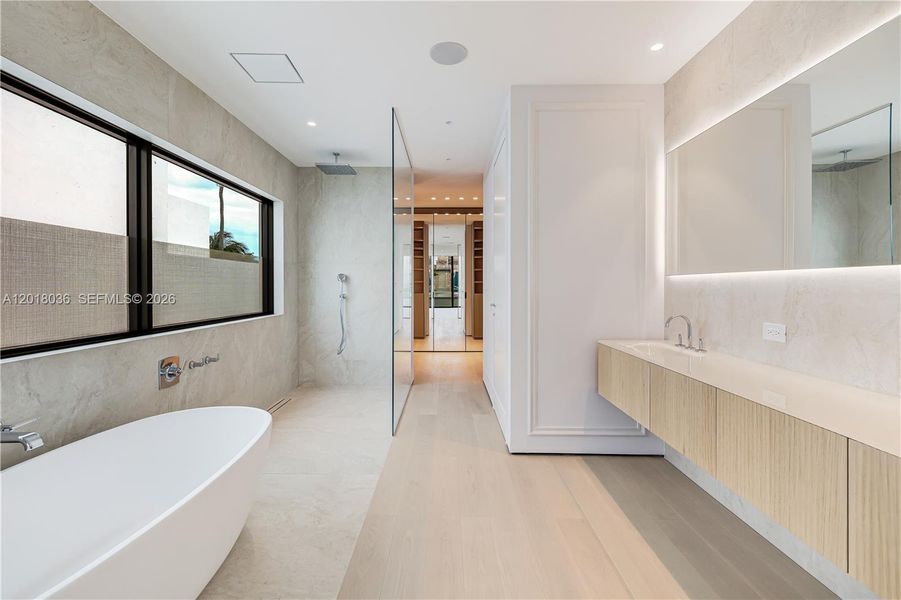 Furnished interior view inside a new home in , Miami (Image 15).