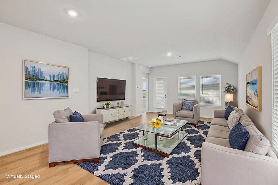 Furnished interior view inside a new home in Granger Pointe - Traditional Series, Conroe (Image 14).
