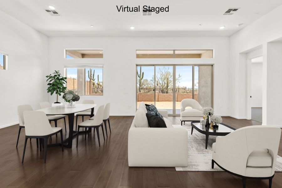 Furnished interior view inside a new home in Saguaro Reserve II, Marana (Image 6).