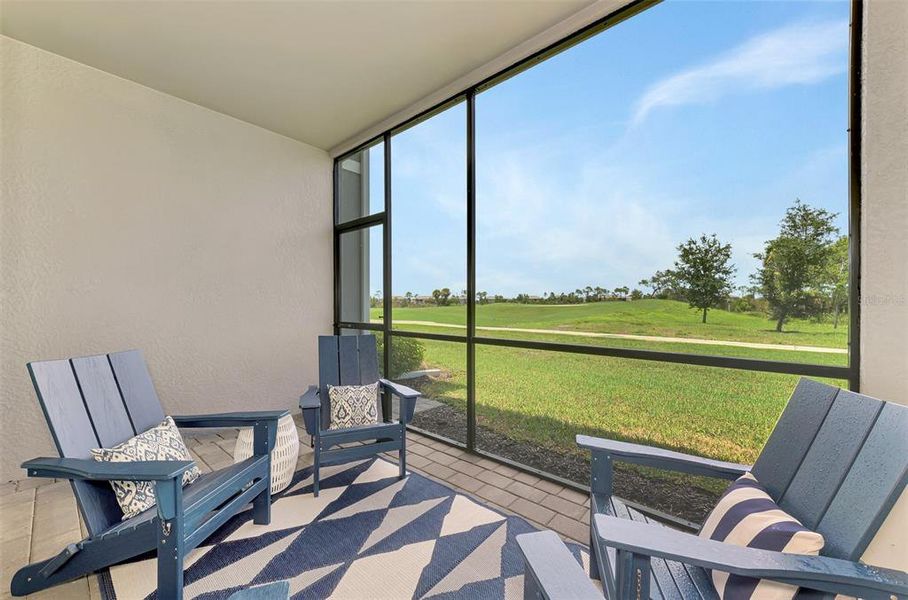 Exterior details and patio area of a home in Wellen Park Golf & Country Club, Venice (Image 28).