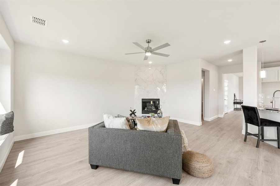 Furnished interior view inside a new home in Parks of Aledo, Aledo (Image 30).