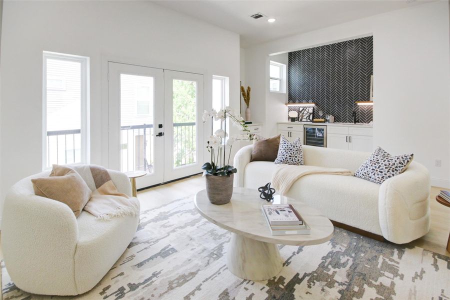 Furnished interior view inside a new home in , Houston (Image 24). Furnished interior view inside a new home in , Houston (Image 24).