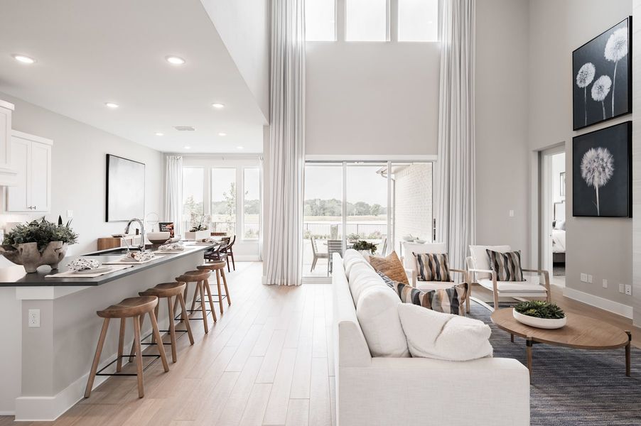 Representative furnished interior of a home built from the Verdin by Tri Pointe Homes in Pecan Ridge, Fulshear (Image 98).