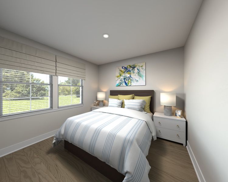 Furnished interior view inside a new home in Marshburn Landing - Signature Series, Wendell (Image 6).