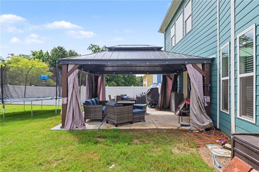 Exterior details and patio area of a home in , Douglasville (Image 3).