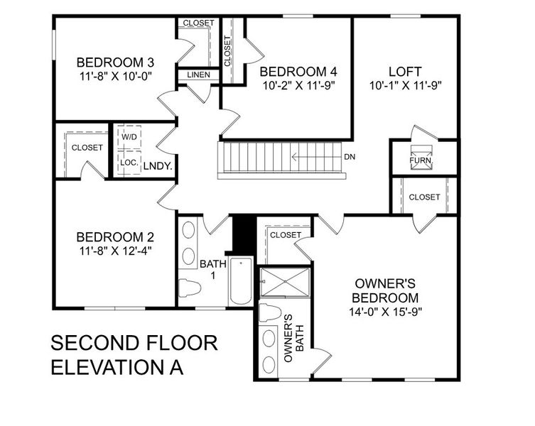 2D floor plan layout for the Elder by Ryan Homes in Laney Farms, Pageland, SC (Image 2). 2D floor plan layout for the Elder by Ryan Homes in Laney Farms, Pageland, SC (Image 2).