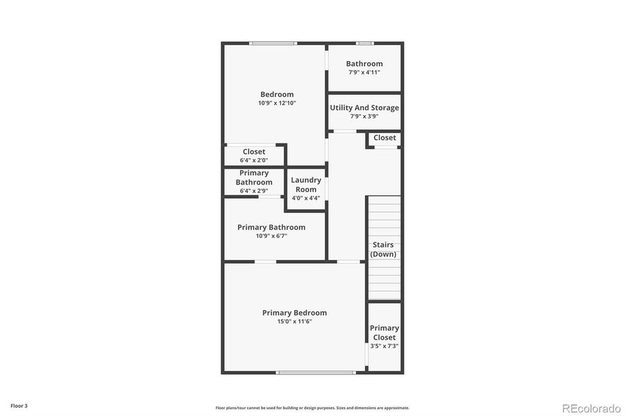 2D floor plan layout of this home in Lyric at RidgeGate, Parker, CO (Image 6).