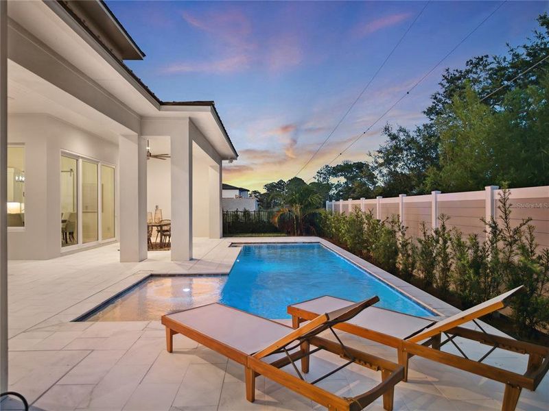 Front exterior of a new home in Lake Sheen Sound, Orlando, FL, highlighting curb appeal (Image 22).