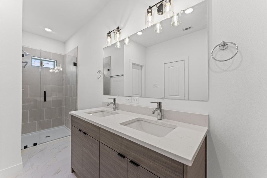 Furnished interior view inside a new home in , Houston (Image 8).