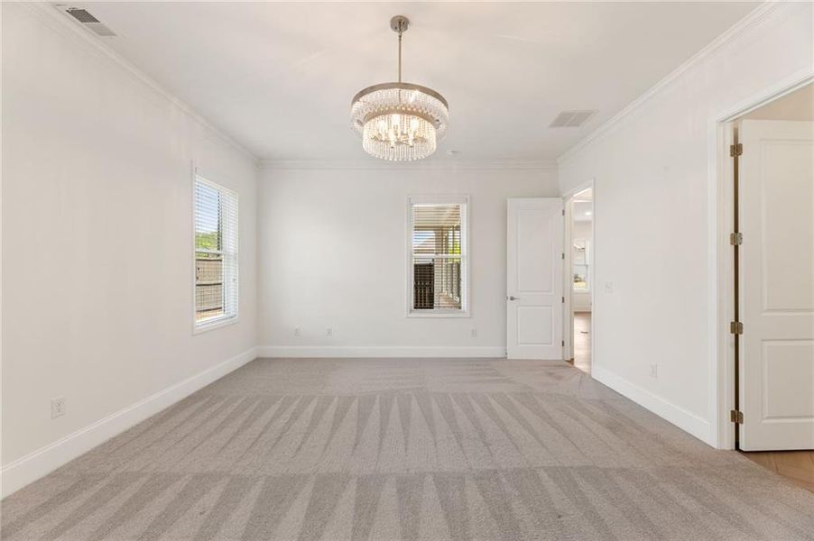Spacious, unfurnished interior of a new home in Courtyards at Traditions, Cumming (Image 19).