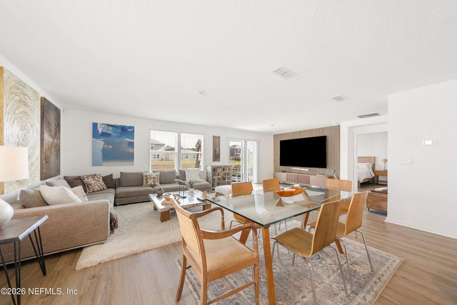 Furnished interior view inside a new home in Copes Landing, Jacksonville (Image 11). Furnished interior view inside a new home in Copes Landing, Jacksonville (Image 11).