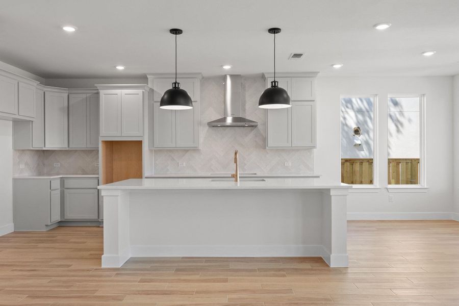 Furnished interior view inside a new home in Parmer Ranch, Georgetown (Image 5).