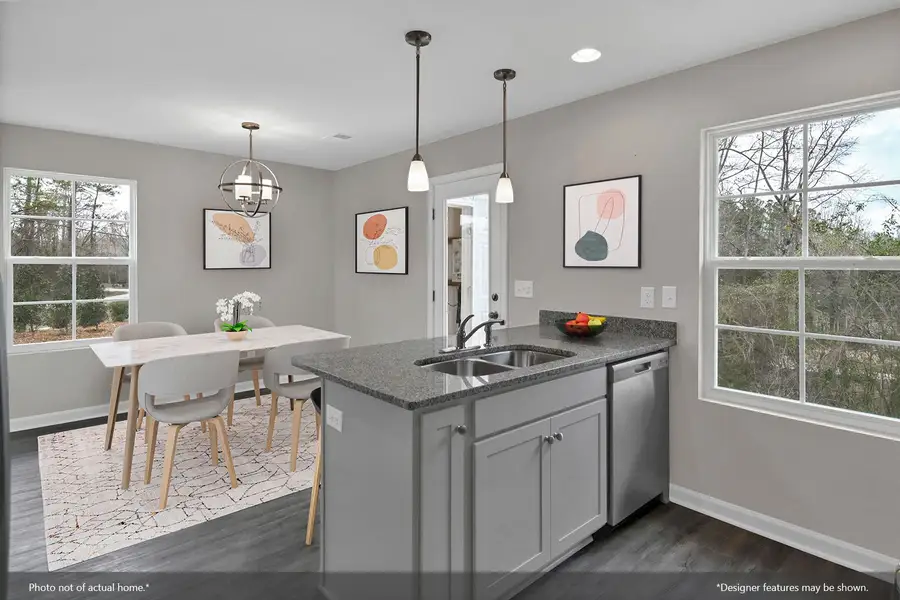 Furnished interior view inside a new home in Sloan Station, Charlotte (Image 5).