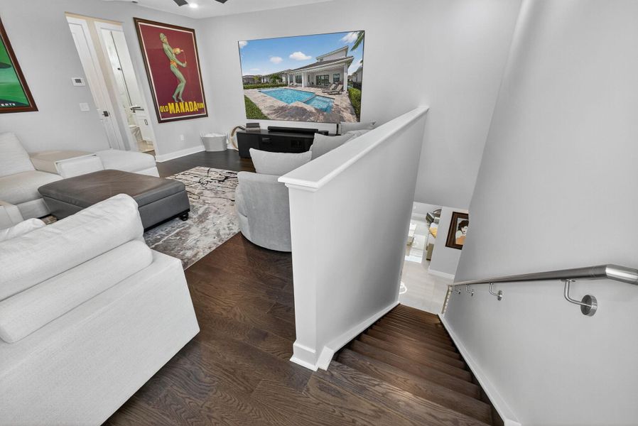 Furnished interior view inside a new home in , The Acreage (Image 44). Furnished interior view inside a new home in , The Acreage (Image 44).