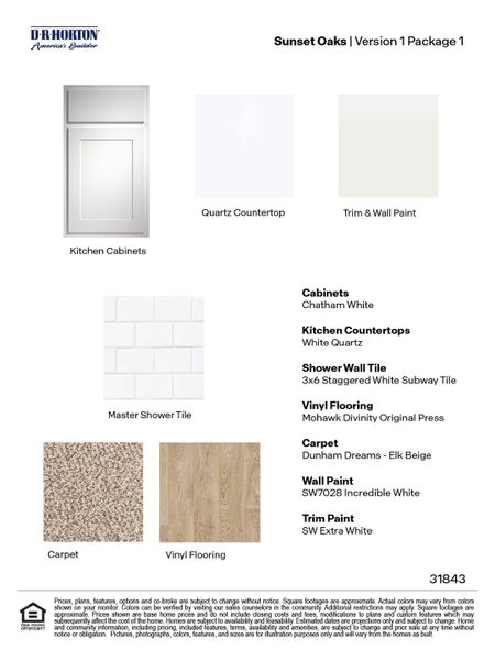 Materials commonly used for homes built from the The Atlanta by D.R. Horton in Sunset Oaks, Maxwell (Image 19).
