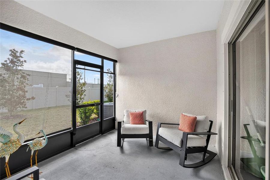 Exterior details and patio area of a home in Southshore Bay Active Adult, Wimauma (Image 42).