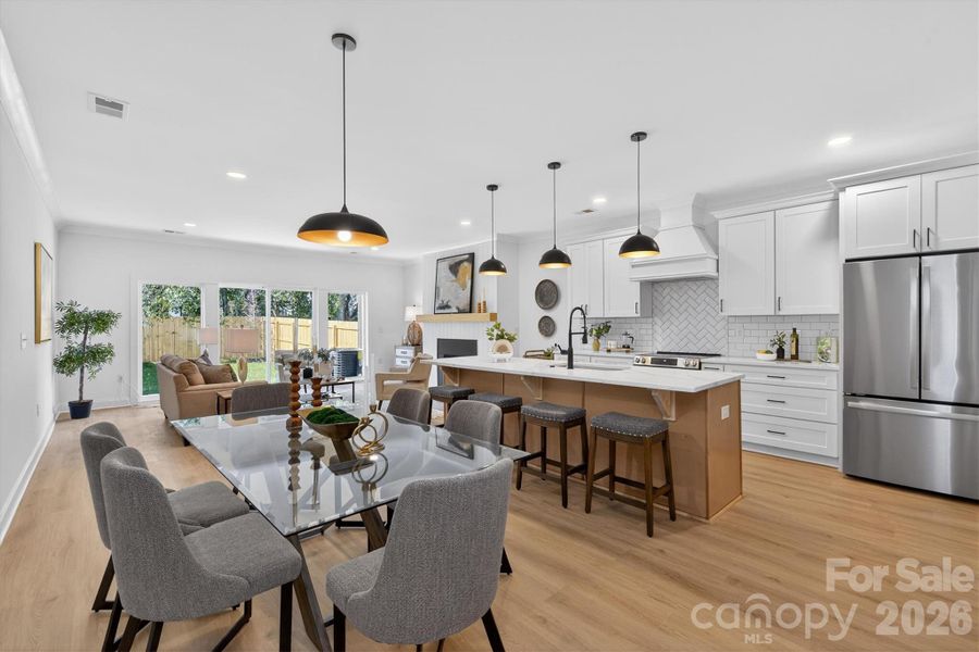 Furnished interior view inside a new home in , Charlotte (Image 3).