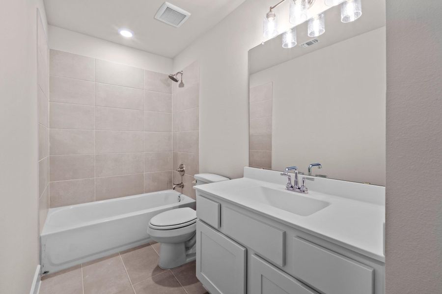 Furnished interior view inside a new home in Lariat, Liberty Hill (Image 7).