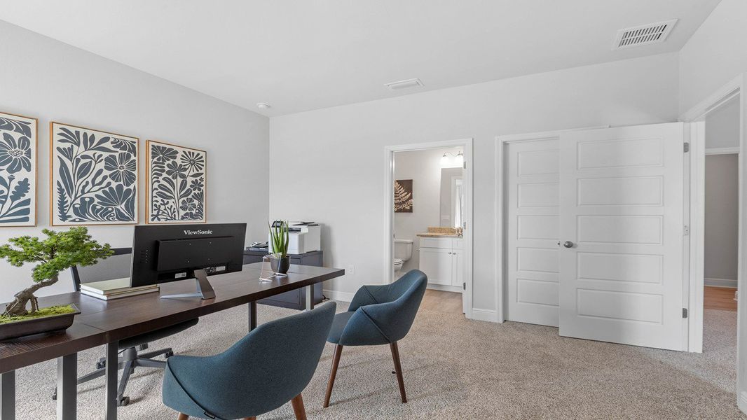 Furnished interior view inside a new home in Fallschase, Tallahassee (Image 32).