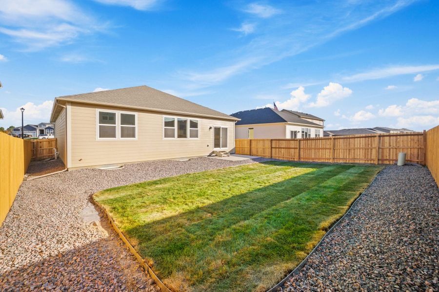Exterior details and patio area of a home in The Glen, Colorado Springs (Image 22).
