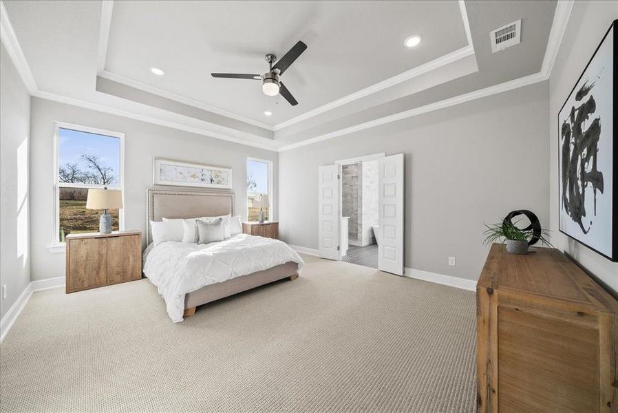 Furnished interior view inside a new home in , Godley (Image 37).