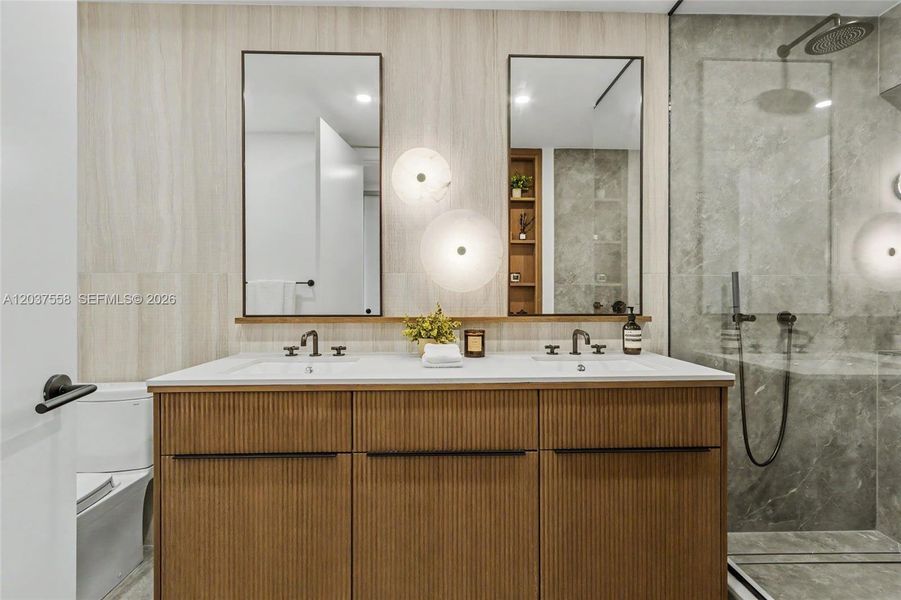 Furnished interior view inside a new home in 2200 Brickell, Miami (Image 46). Furnished interior view inside a new home in 2200 Brickell, Miami (Image 46).