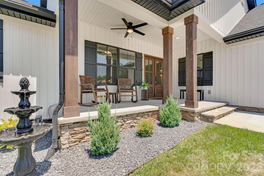 Exterior details and patio area of a home in , Lenoir (Image 27).