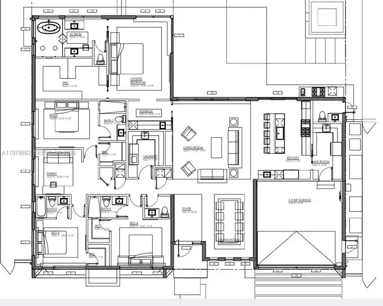 2D floor plan layout of this home in , Lighthouse Point, FL (Image 3).