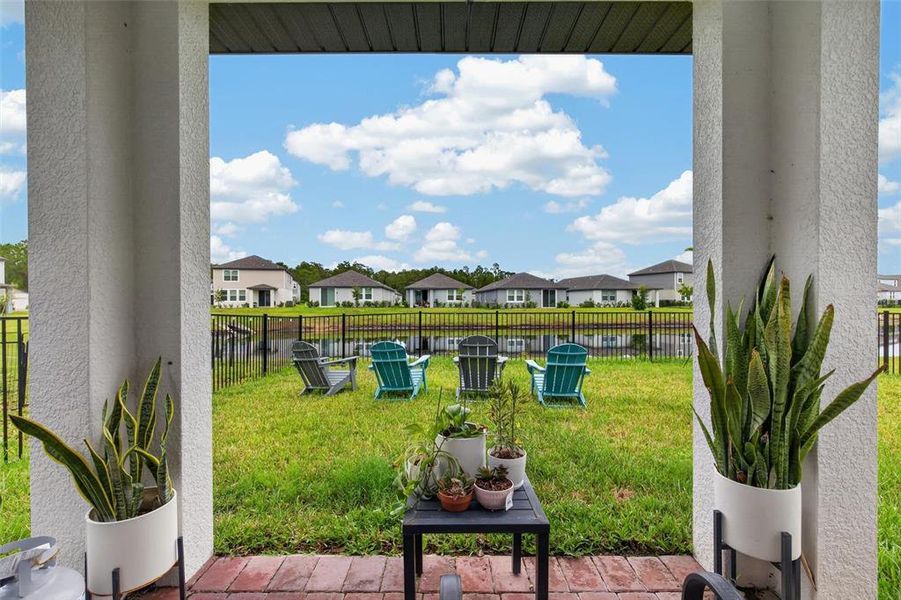 Exterior details and patio area of a home in Links Terrace, Daytona Beach (Image 29).
