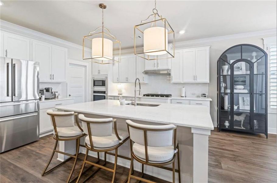 Furnished interior view inside a new home in Rosewood Lake Estates, Hoschton (Image 36). Furnished interior view inside a new home in Rosewood Lake Estates, Hoschton (Image 36).
