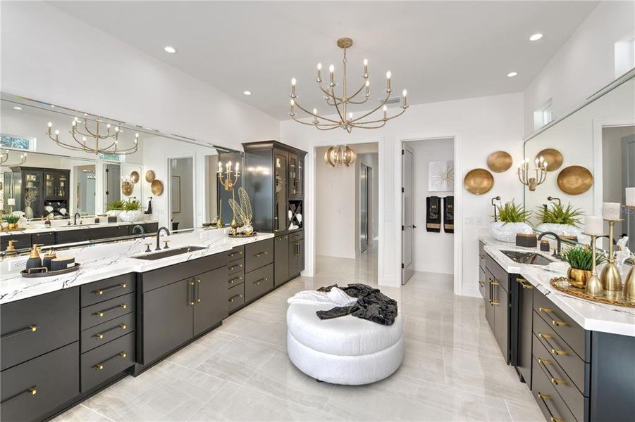 Furnished interior view inside a new home in The Estates at Brown's Landing, Port Orange (Image 9).