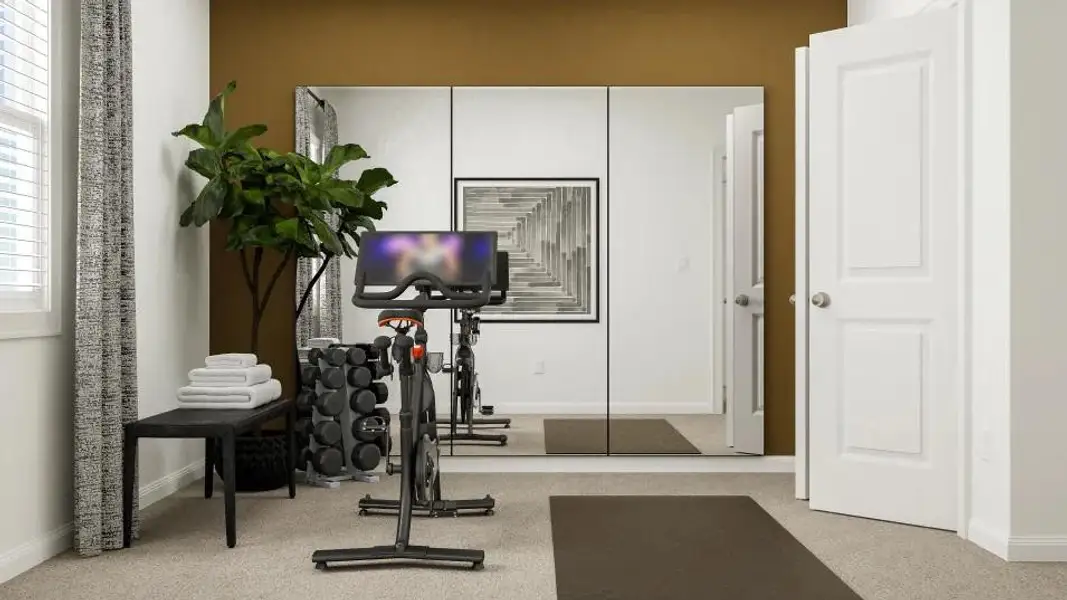 Furnished interior view inside a new home in Meadowlark Preserve, Pflugerville (Image 5).