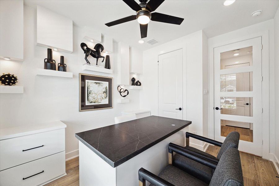 Furnished interior view inside a new home in Sienna, Missouri City (Image 15). Furnished interior view inside a new home in Sienna, Missouri City (Image 15).