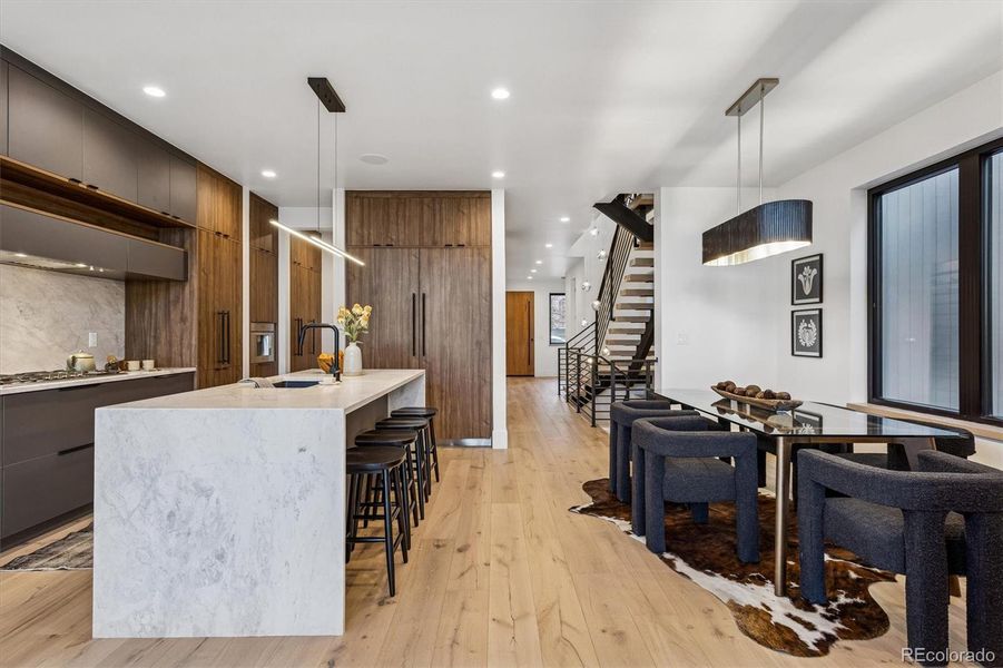 Furnished interior view inside a new home in , Denver (Image 32).