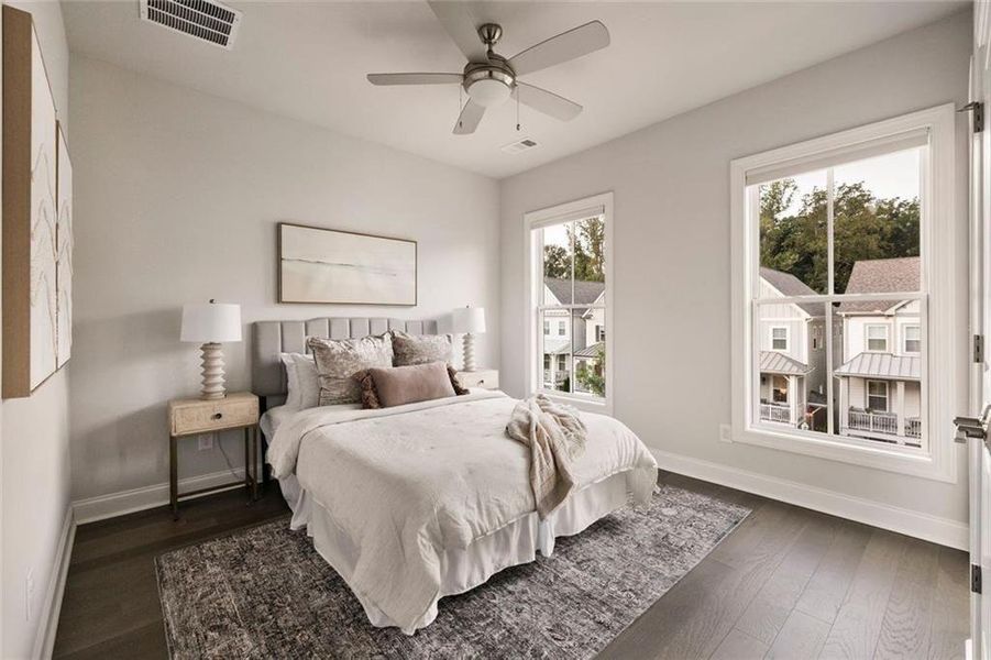 Furnished interior view inside a new home in Towns on Thompson, Alpharetta (Image 10).