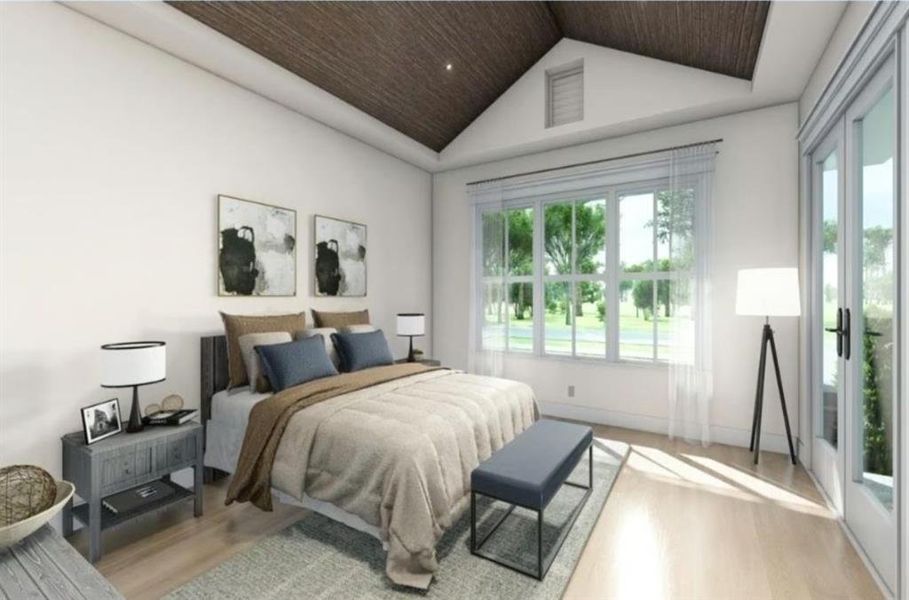 Furnished interior view inside a new home in , Atlanta (Image 10).