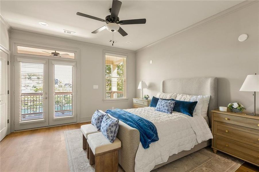 Furnished interior view inside a new home in , Atlanta (Image 5).