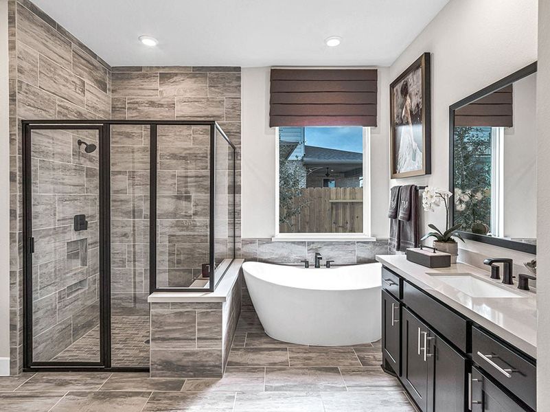 Representative furnished interior of a home built from the Palisade by Taylor Morrison in Avalon at Friendswood, Friendswood (Image 35).