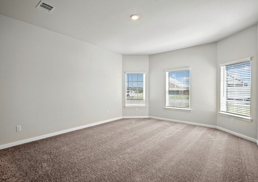 Beautiful windows in the master bedroom