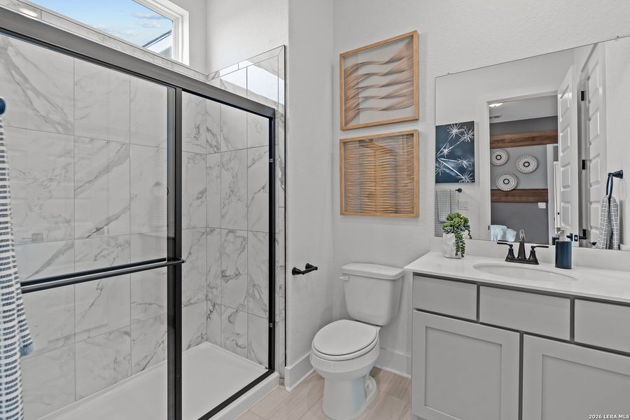 Furnished interior view inside a new home in Esperanza, Boerne (Image 11). Furnished interior view inside a new home in Esperanza, Boerne (Image 11).