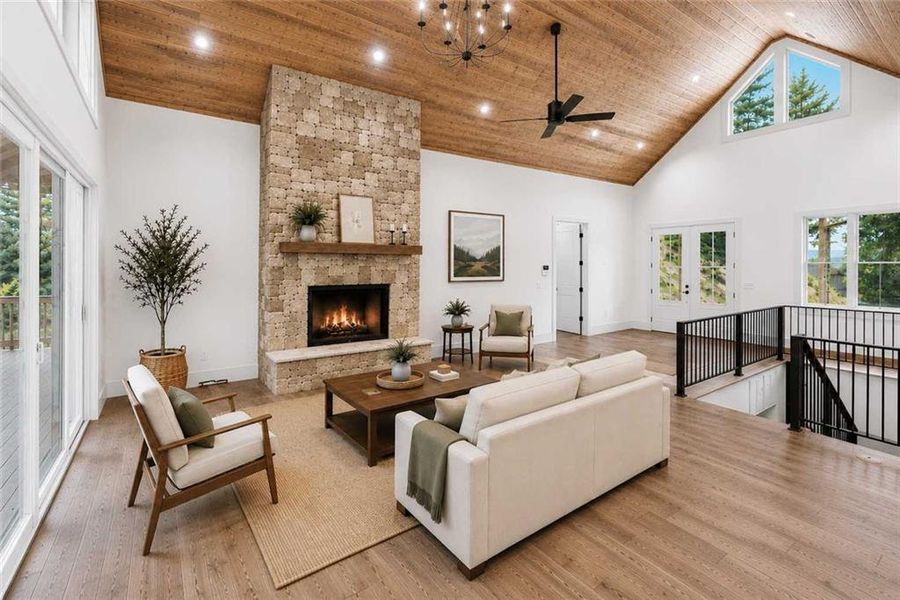 Furnished interior view inside a new home in , Ellijay (Image 14). Furnished interior view inside a new home in , Ellijay (Image 14).