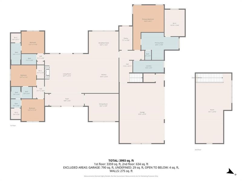 2D floor plan layout of this home in , Burleson, TX (Image 4).